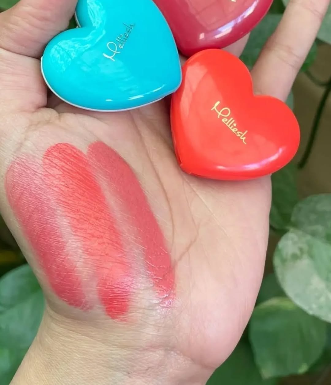 Pack of 3 heart lip and cheek balm