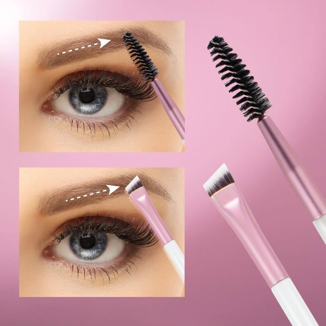 2in1 eyebrow brush with spooly