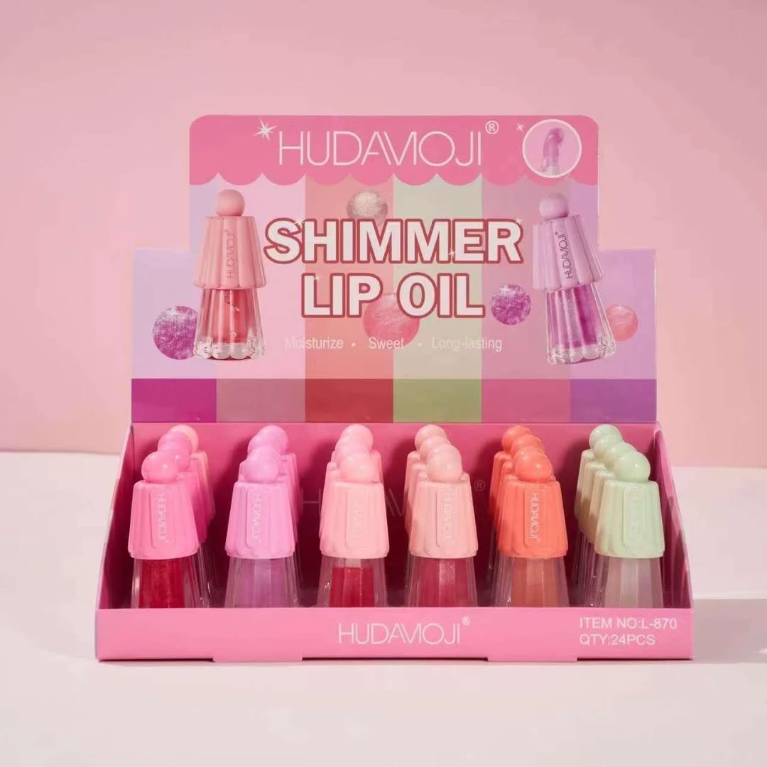 Hudamoji shimmer lip oil