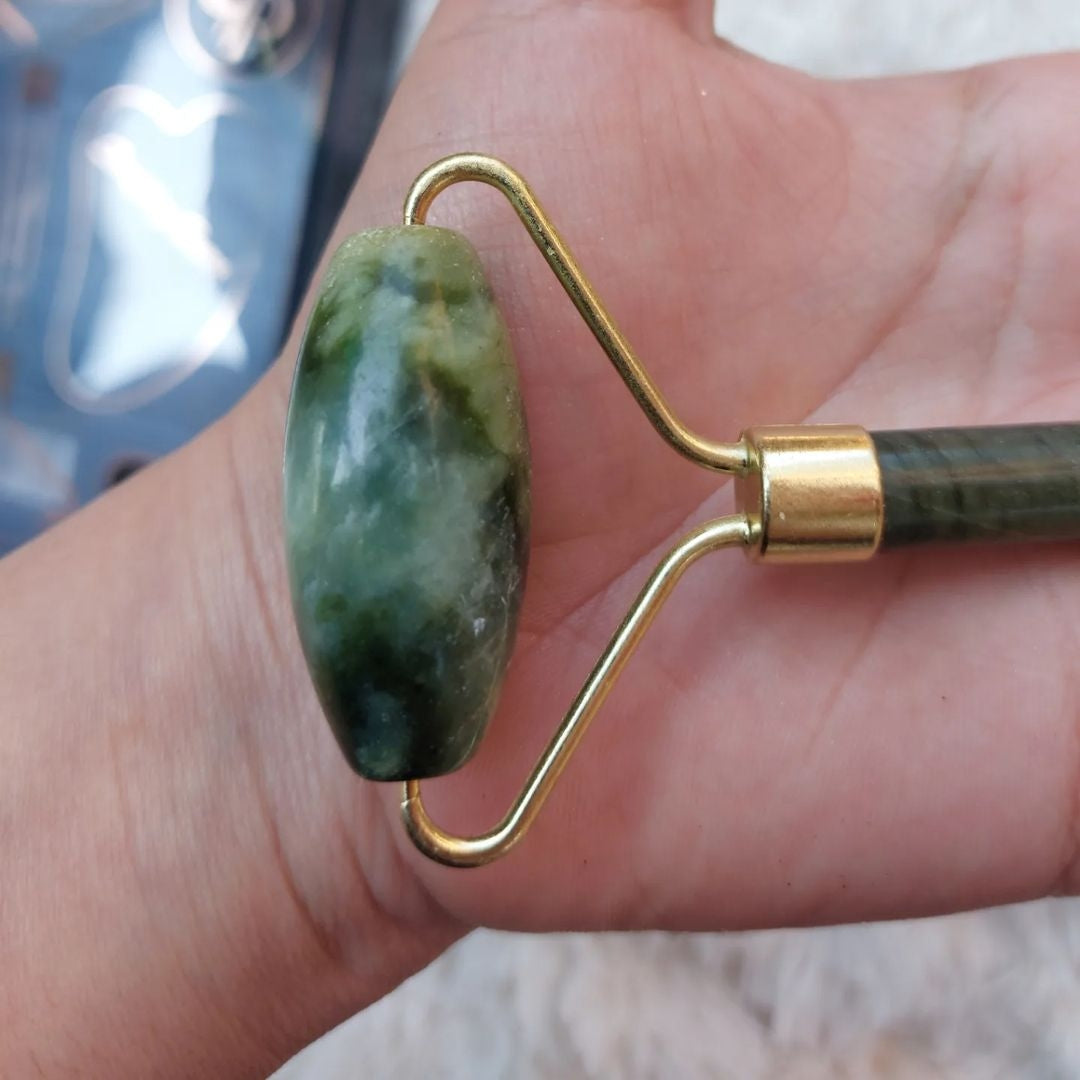 facial massage roller and stone