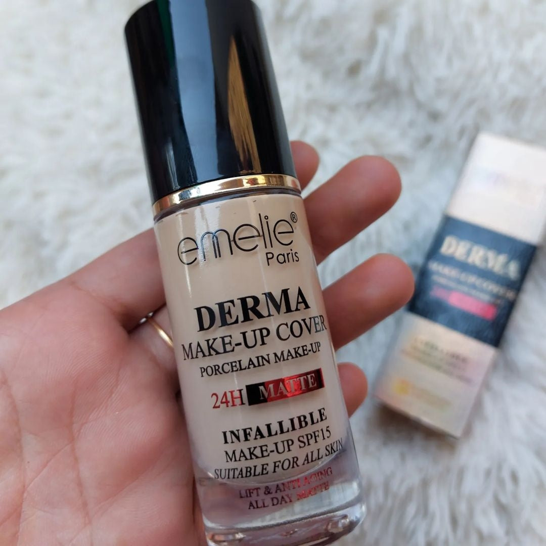 emelie derma makeup cover foundation