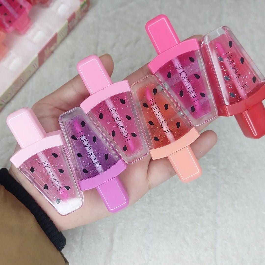 huda moji tinted lip oils