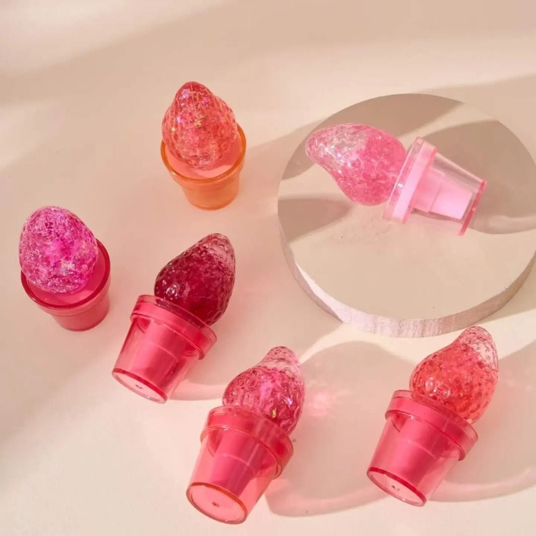 huda moji strawberry lip tint