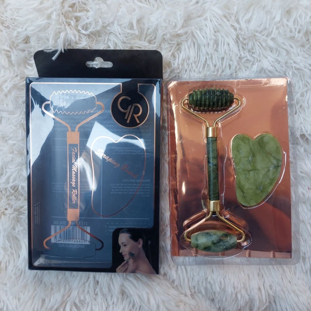 facial massage roller and stone