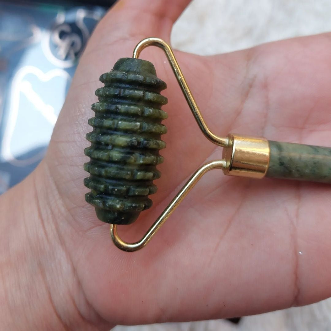 facial massage roller and stone