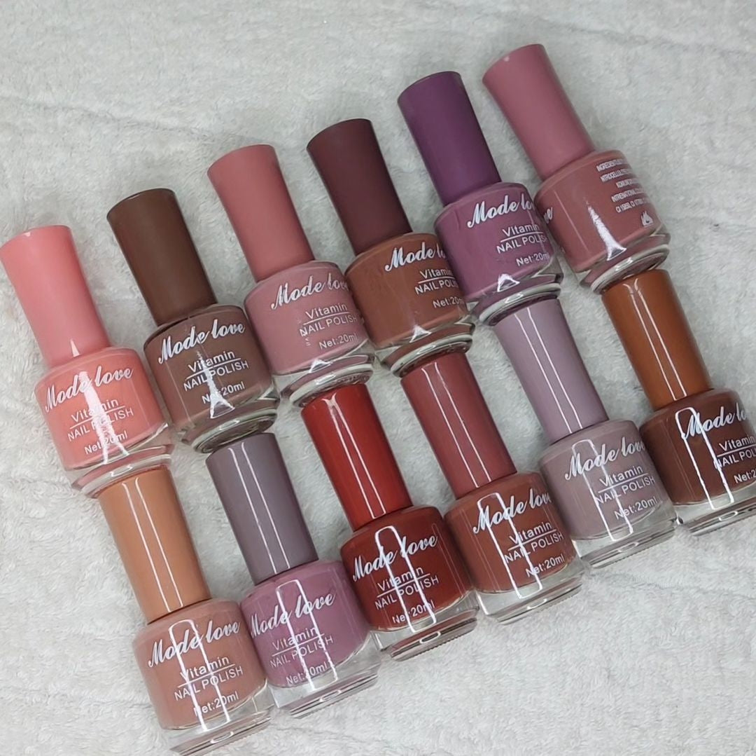 12 nude nail paints