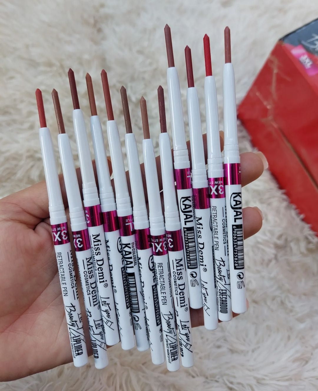 miss demi rotating lip pencils