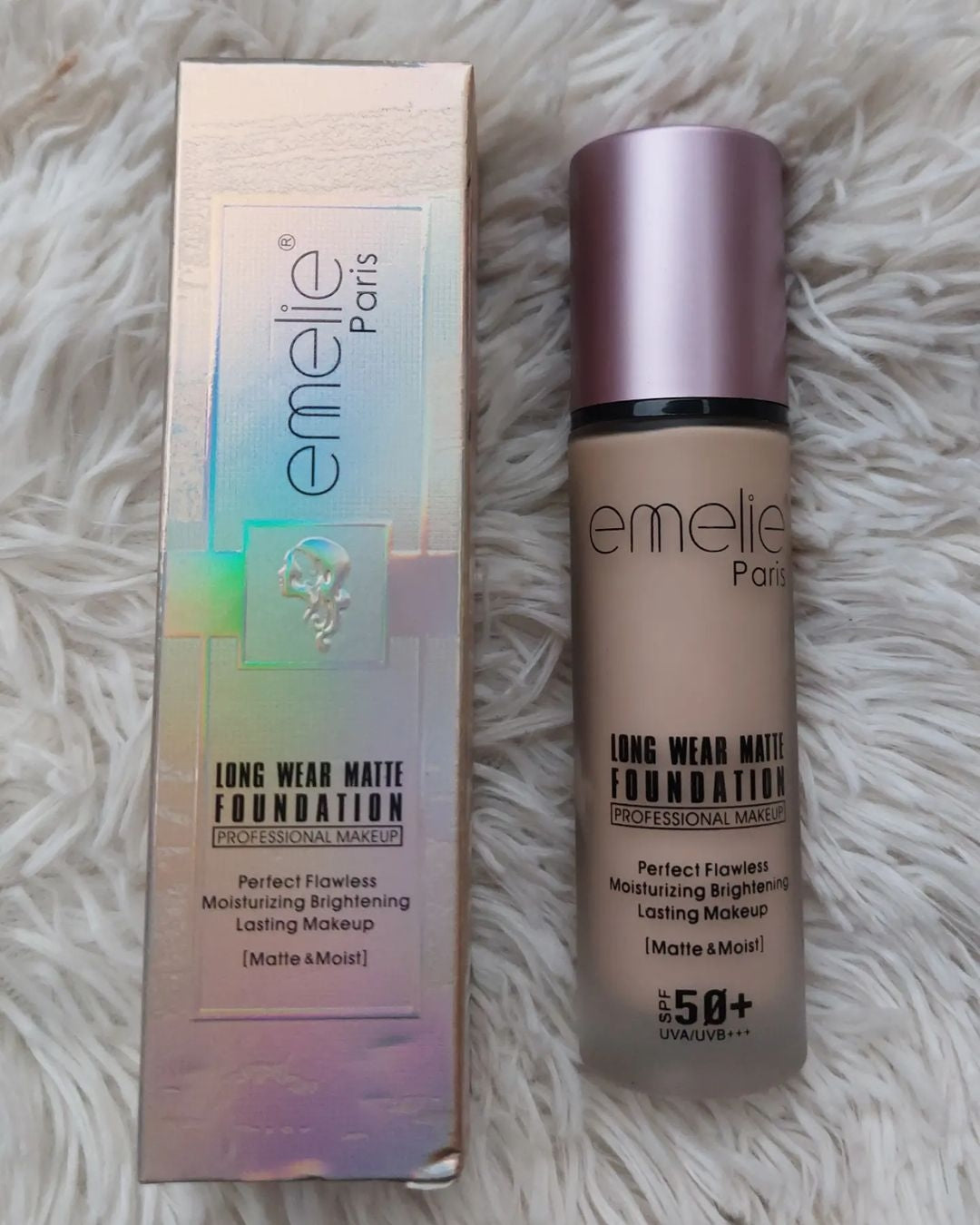 Emelie long wear matte foundation