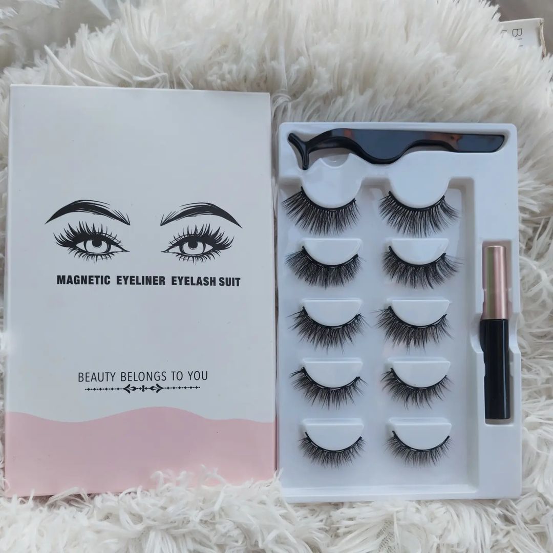 magnetic  lashes and liner