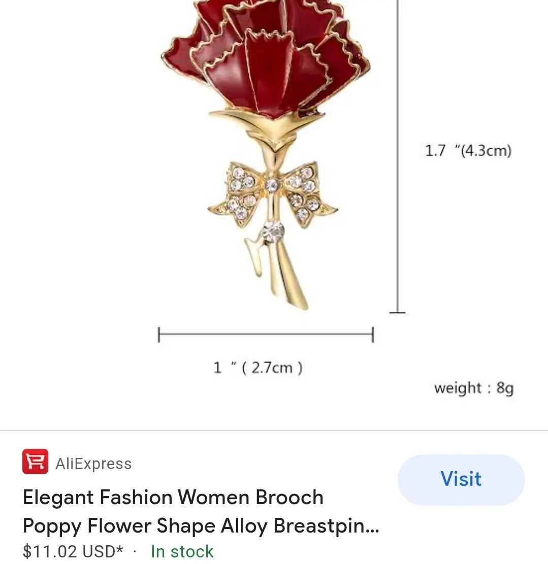 Flower brooch