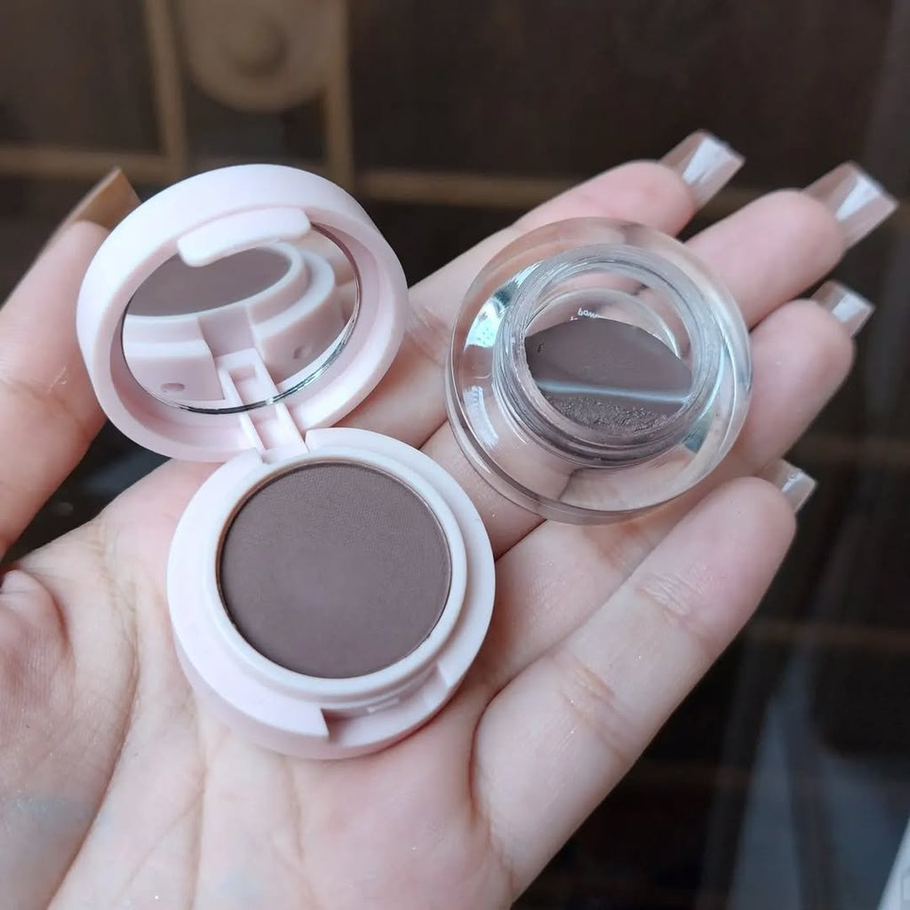 Brow powder and pomade