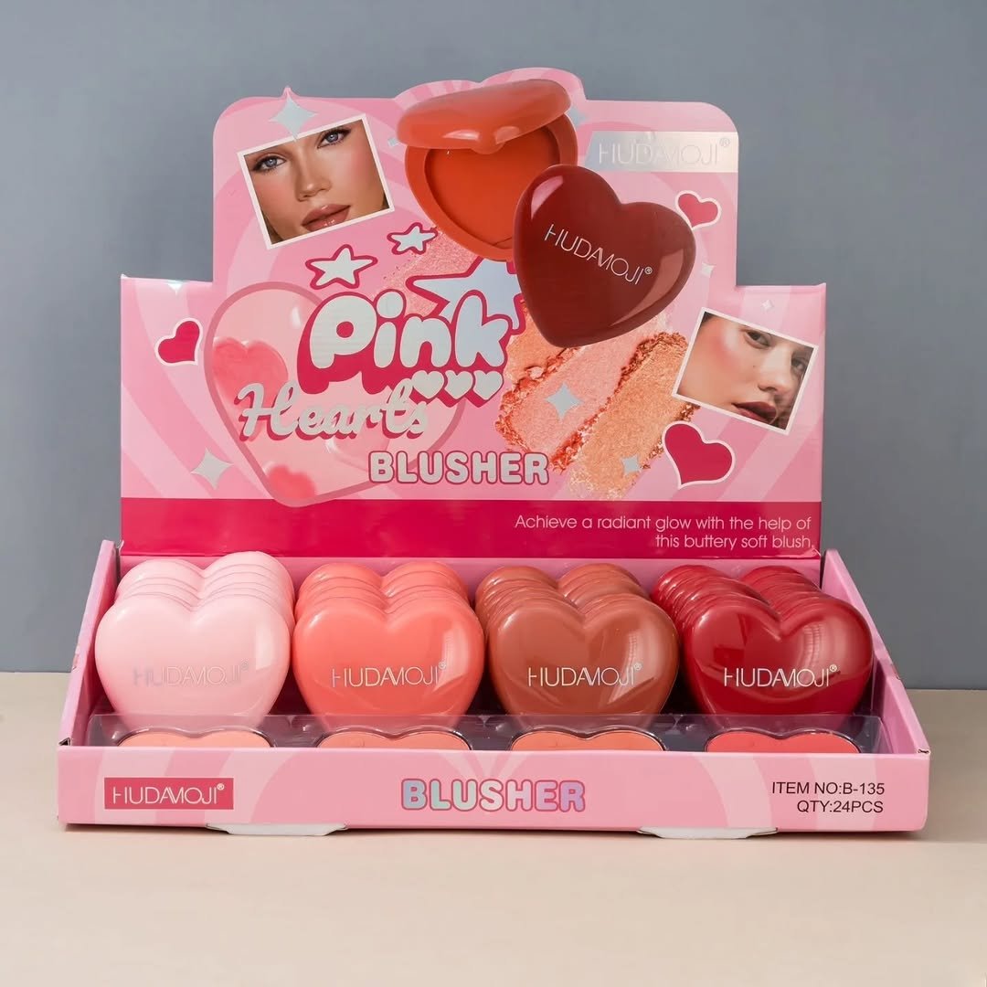 Hudamoji heart blushers