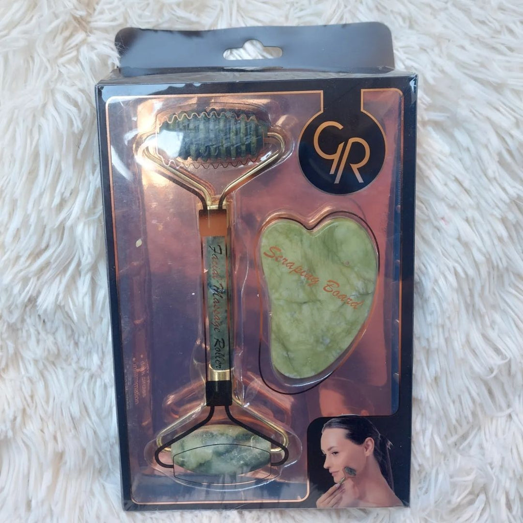 facial massage roller and stone