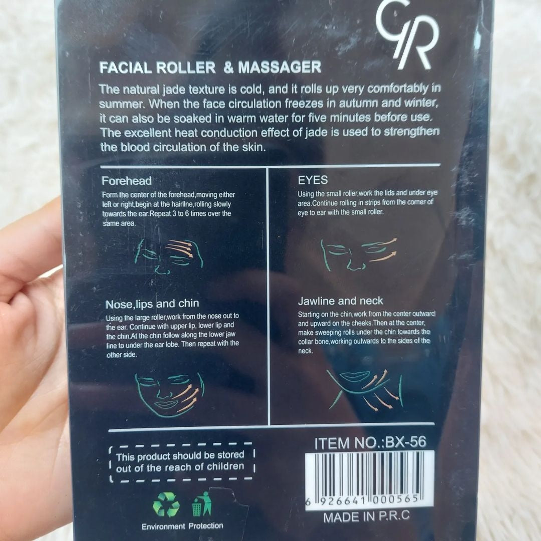 facial massage roller and stone
