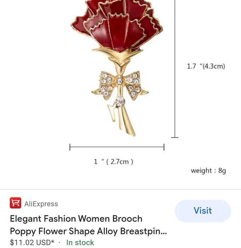Flower brooch